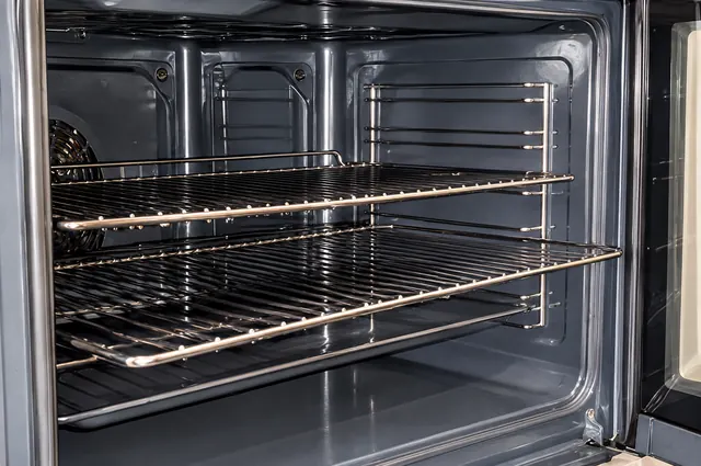 Sample photo: the clean oven interior.